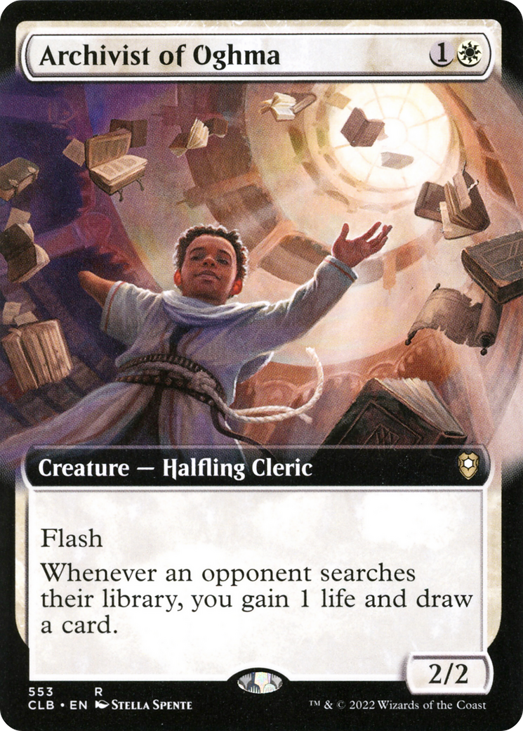 Archivist of Oghma (Extended Art) (553) (Commander Legends: Battle for Baldur's Gate)