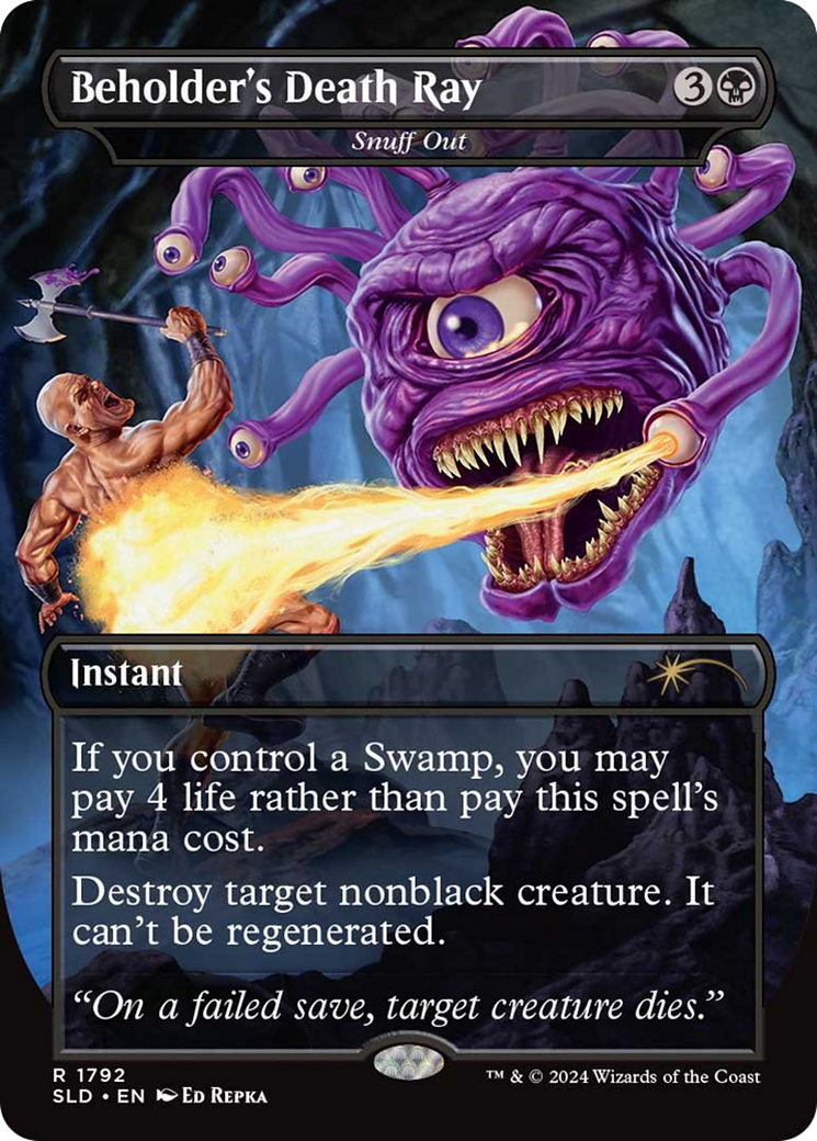 Beholder's Death Ray - Snuff Out (1792) (Secret Lair Drop Series)