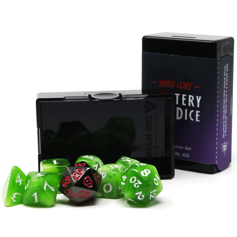 Die Hard Dice 8pc RPG Set - Hard Core Mystery Dice