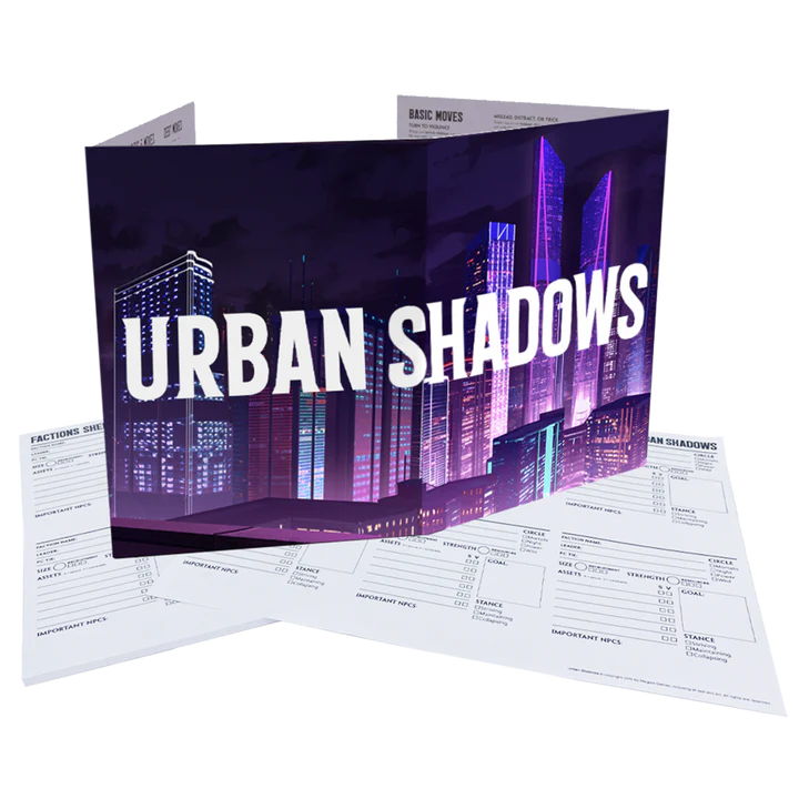 Urban Shadows MC Screen & Campaign Notepad
