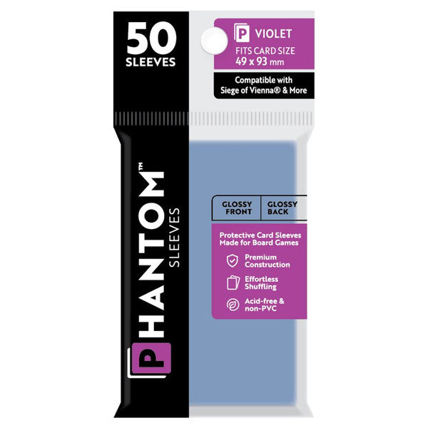 Deck Protector: Phantom Sleeves Gloss/Gloss Finish 50 count