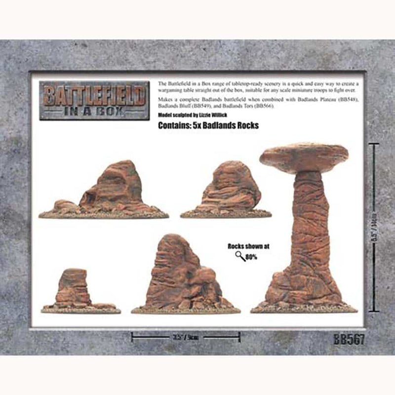 BATTLEFIELD IN A BOX: BADLANDS: MARS PILLARS (5CT)