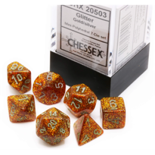 Glitter Mini 7 Die Set Gold/silver