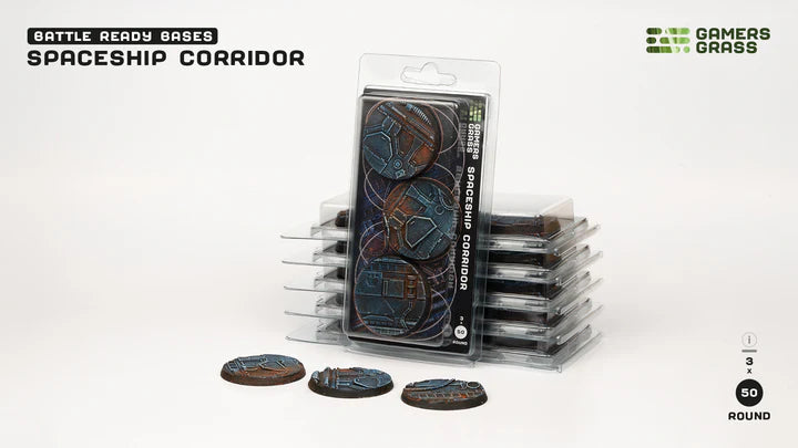 GamersGrass - Bases - Spaceship Corridor 50mm - Round