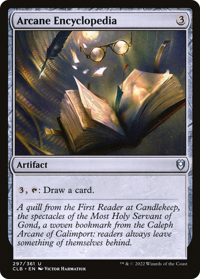 Arcane Encyclopedia (297) (Commander Legends: Battle for Baldur's Gate)