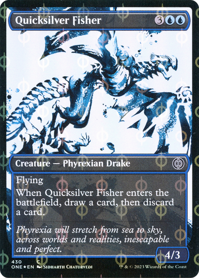 Quicksilver Fisher (ONE-430) - Phyrexia: All Will Be One: (Showcase) Foil