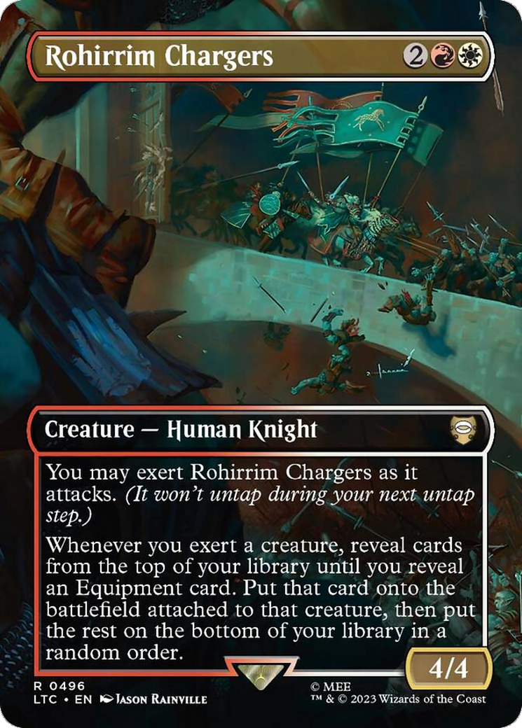 Rohirrim Chargers (LTC-496) - Tales of Middle-earth Commander (Borderless) Foil