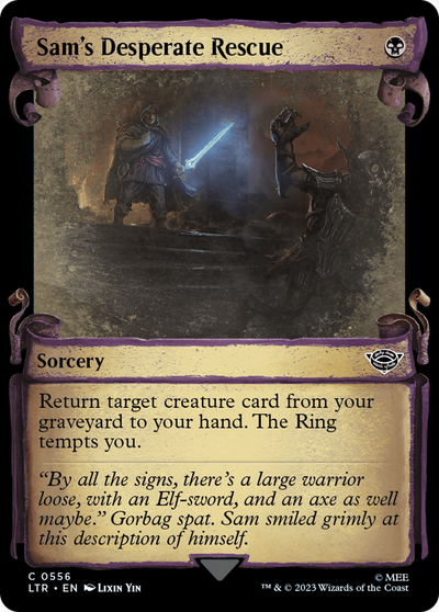 Sam's Desperate Rescue (LTR-556) - The Lord of the Rings: Tales of Middle-earth: (Showcase)