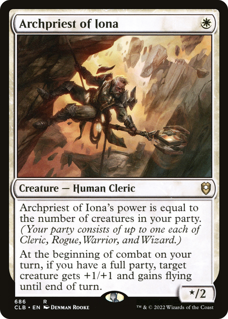 Archpriest of Iona (686) (Commander Legends: Battle for Baldur's Gate)