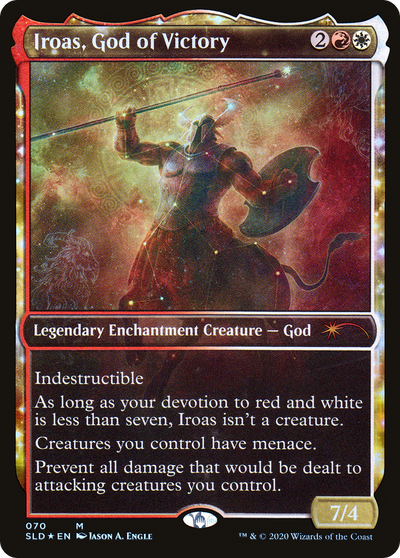 Iroas, God of Victory (SLD-070) - Secret Lair Drop: (enchantment, Showcase) Foil