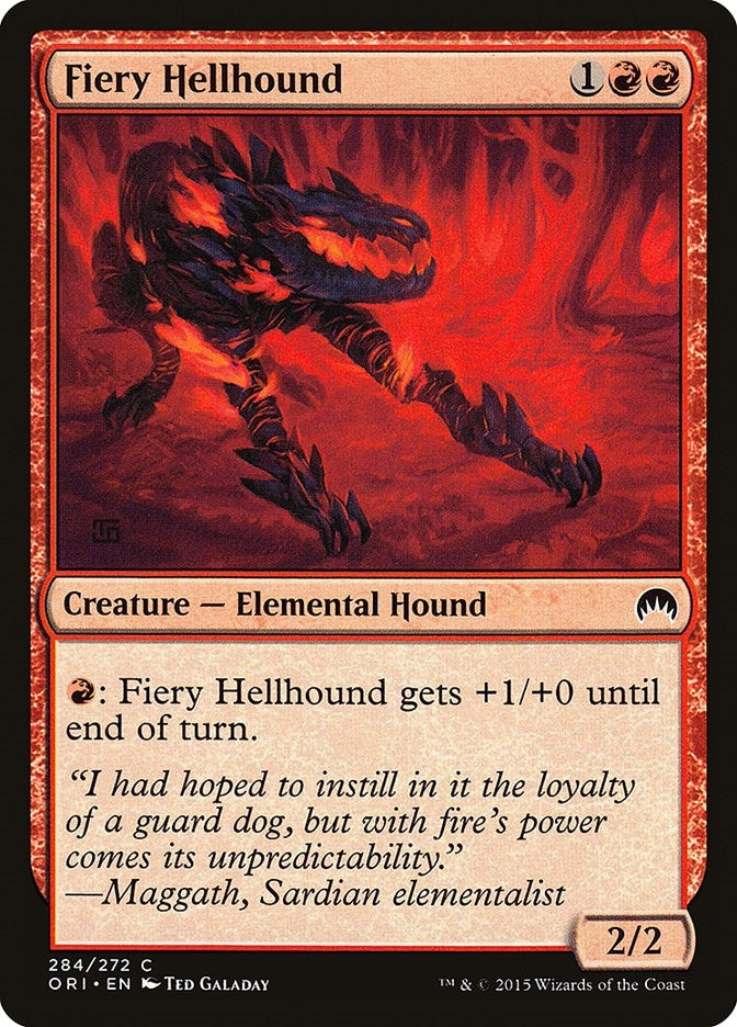 Fiery Hellhound (284) (Magic Origins)