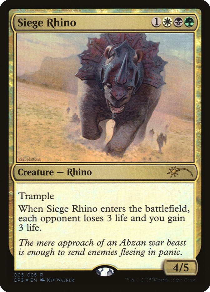 Siege Rhino (5) (Unique and Miscellaneous Promos)