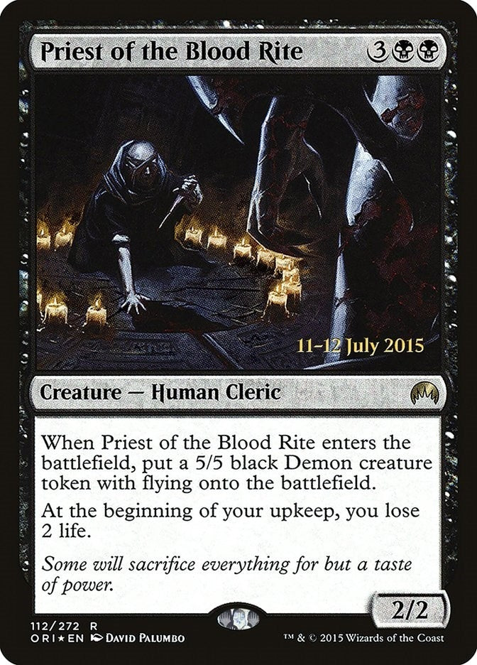 Priest of the Blood Rite (112) (Prerelease Cards)