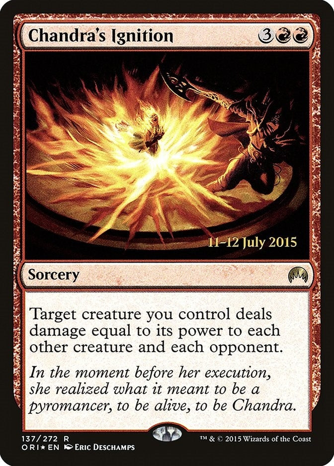 Chandra's Ignition (137) (Prerelease Cards)