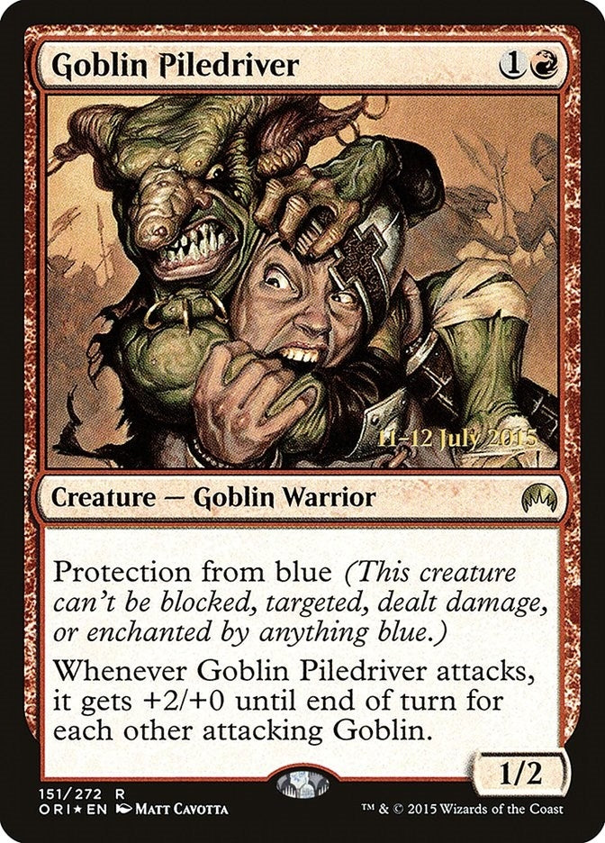 Goblin Piledriver (151) (Prerelease Cards)