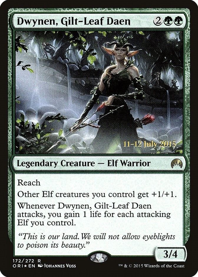 Dwynen, Gilt-Leaf Daen (172) (Prerelease Cards)