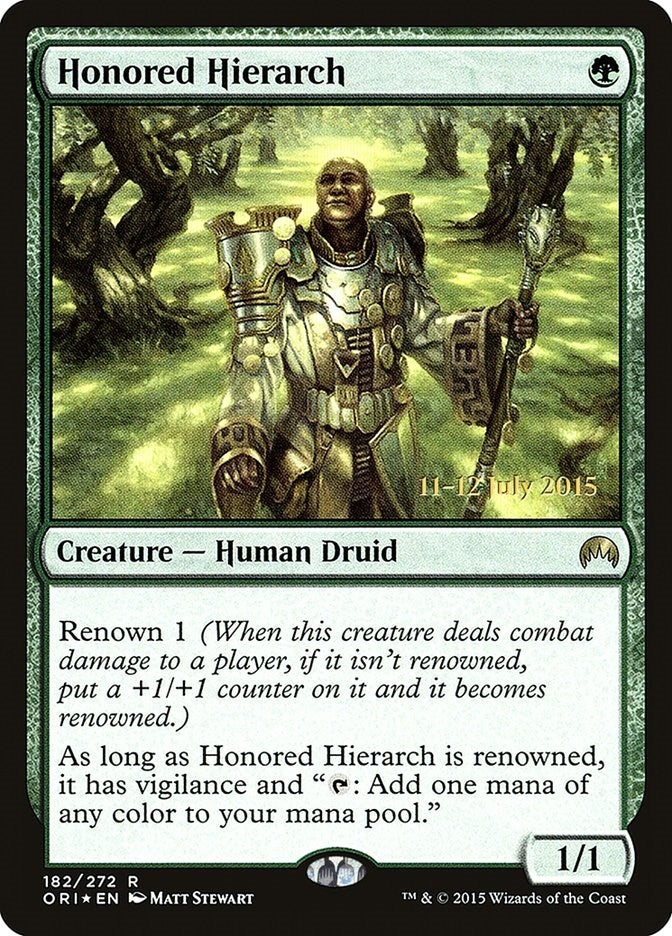 Honored Hierarch (182) (Prerelease Cards)