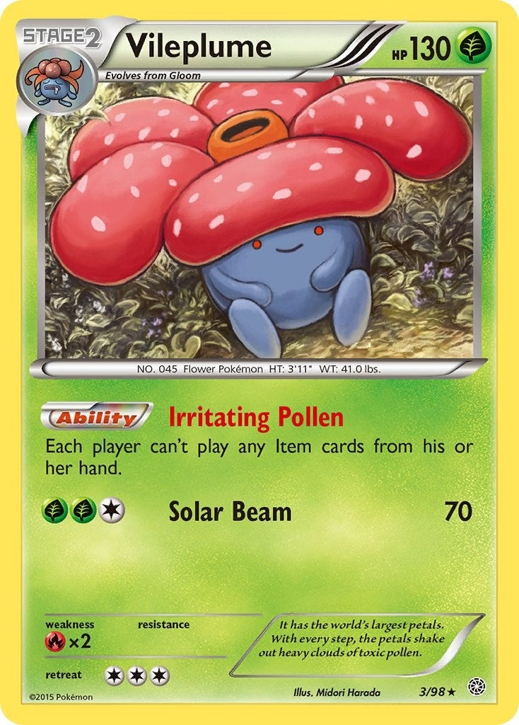 Image for Vileplume (3/98) (XY - Ancient Origins) - Pokemon