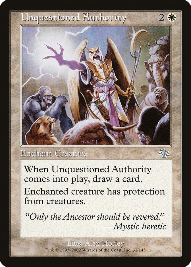 Unquestioned Authority (31)