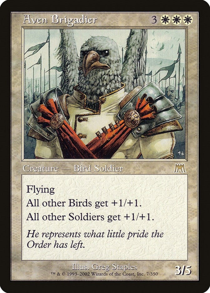 Aven Brigadier (7) (Onslaught)