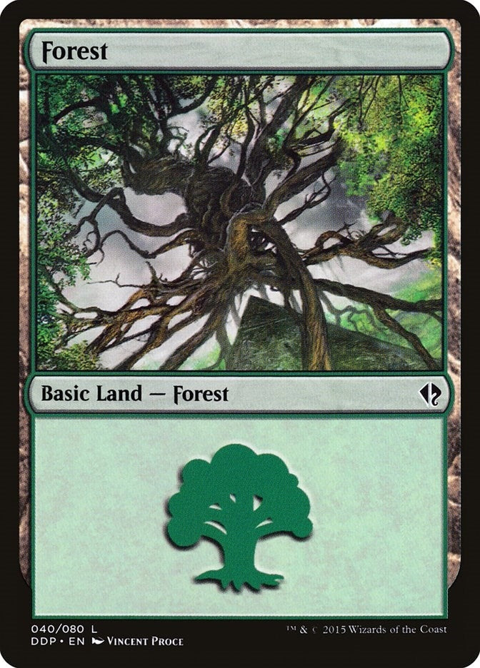 Forest (040) (40) (Duel Decks: Zendikar vs. Eldrazi)