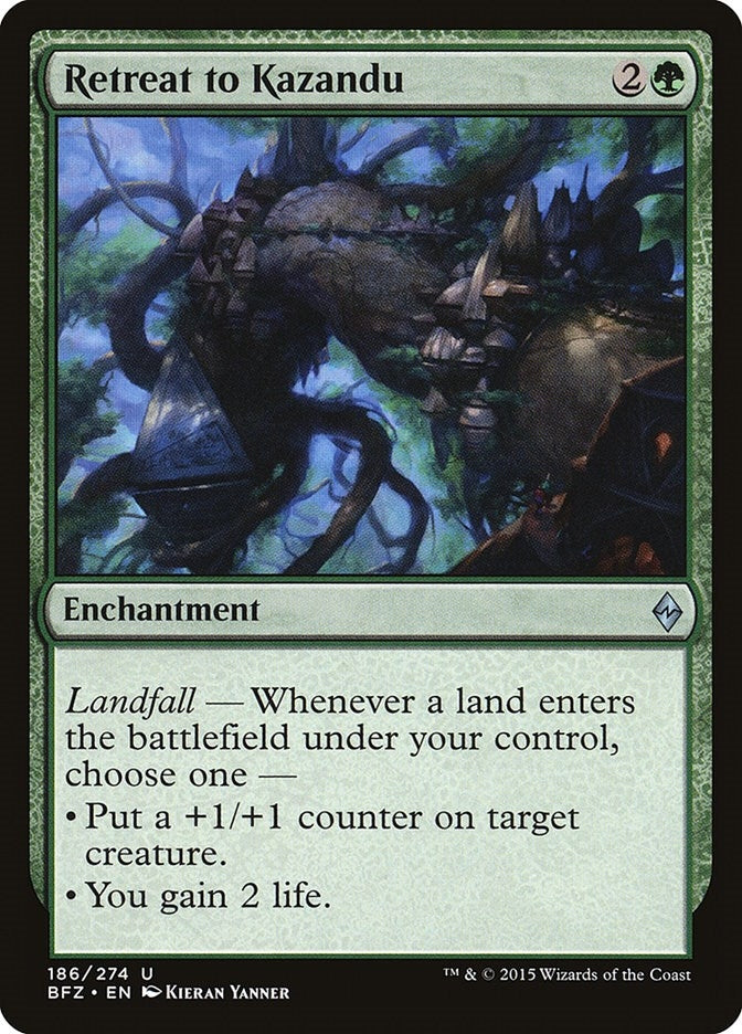 Retreat to Kazandu (186) (Battle for Zendikar)