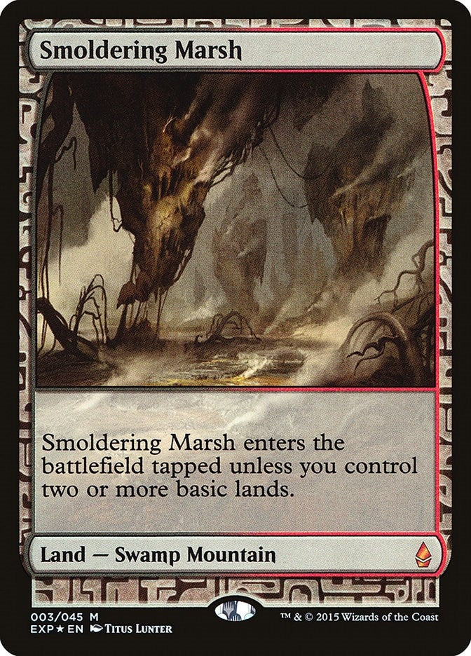 Smoldering Marsh (3) (Zendikar Expeditions)