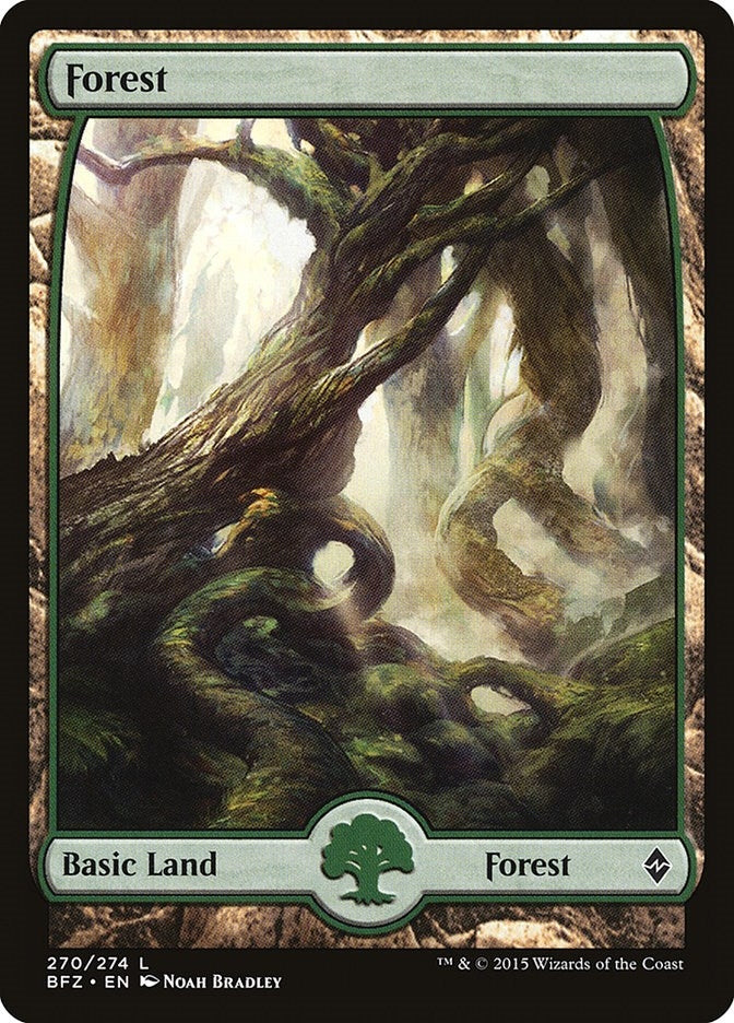 Forest (270) - Full Art (270) (Battle for Zendikar)
