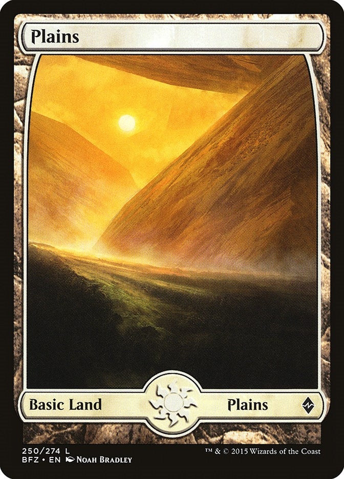 Plains (250) - Full Art (250) (Battle for Zendikar)