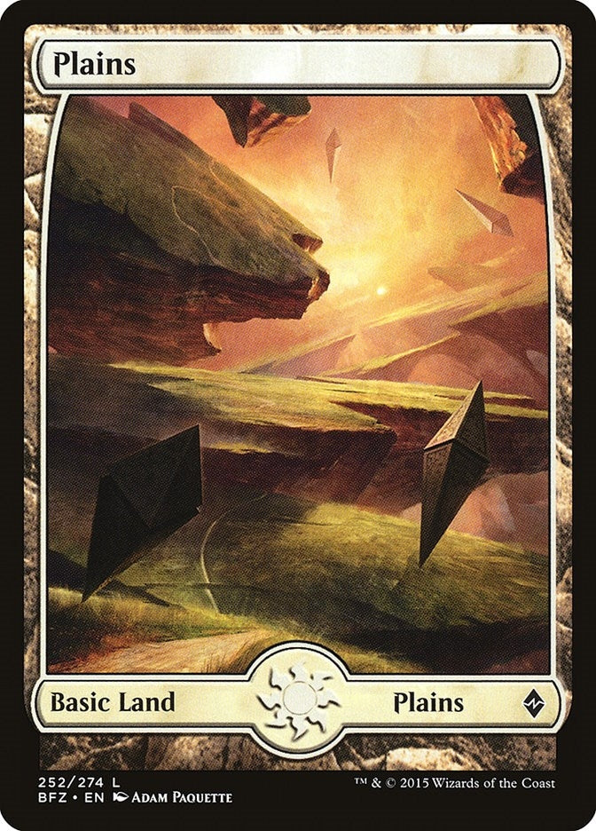 Plains (252) - Full Art (252) (Battle for Zendikar)