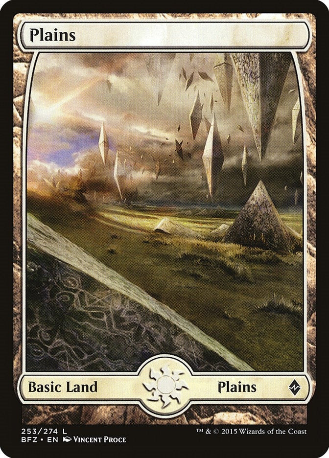 Plains (253) - Full Art (253) (Battle for Zendikar)