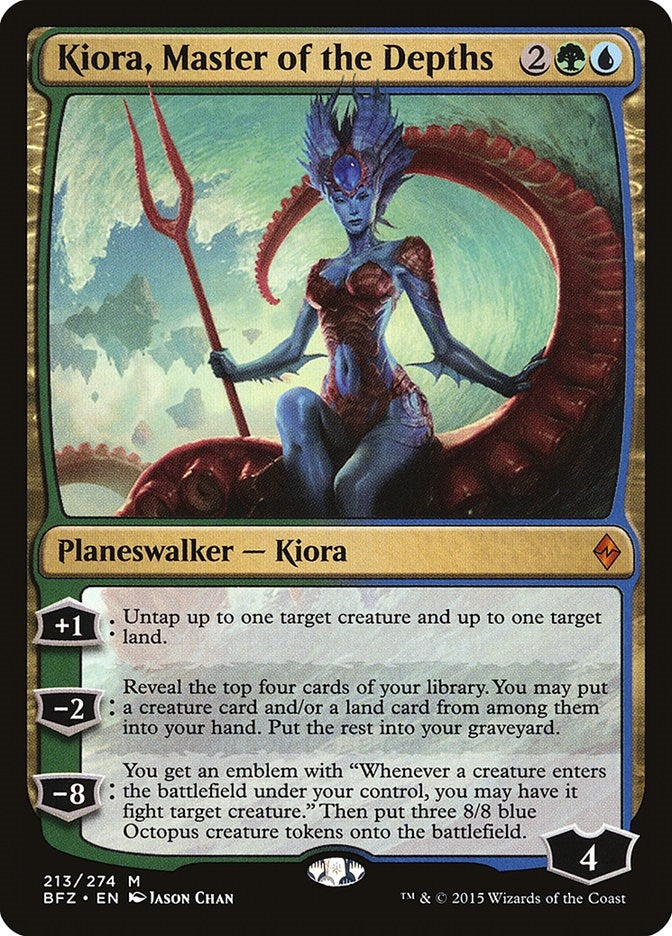 Kiora, Master of the Depths (213) (Battle for Zendikar)