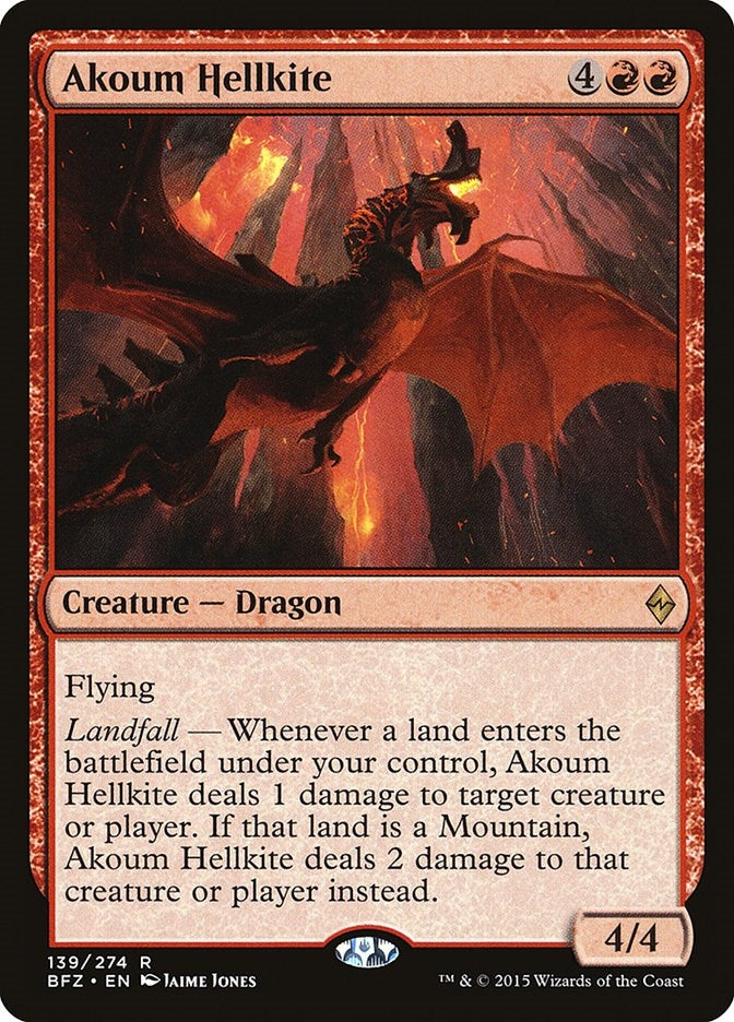 Akoum Hellkite (139) (Battle for Zendikar)