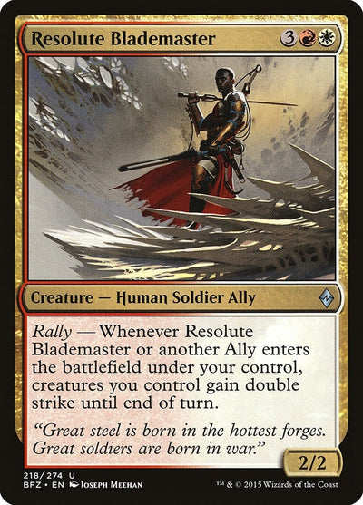 Resolute Blademaster (218) (Battle for Zendikar)