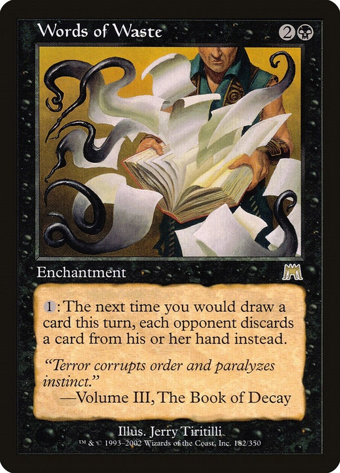 Image for Words of Waste (182) - Magic: The Gathering