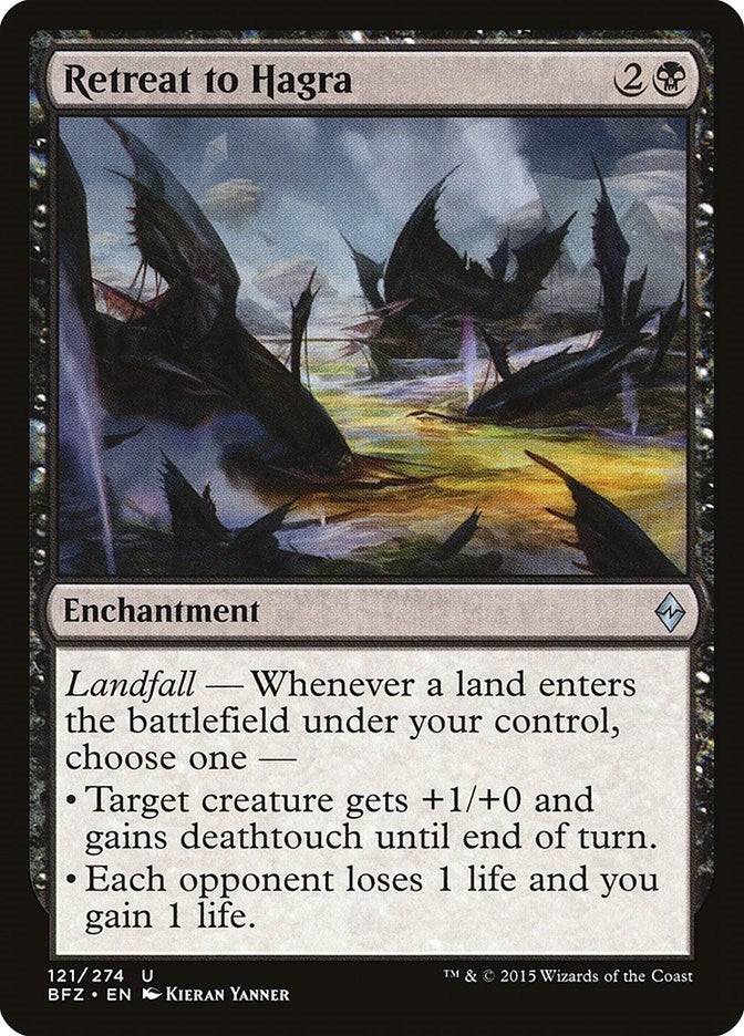 Retreat to Hagra (121) (Battle for Zendikar)