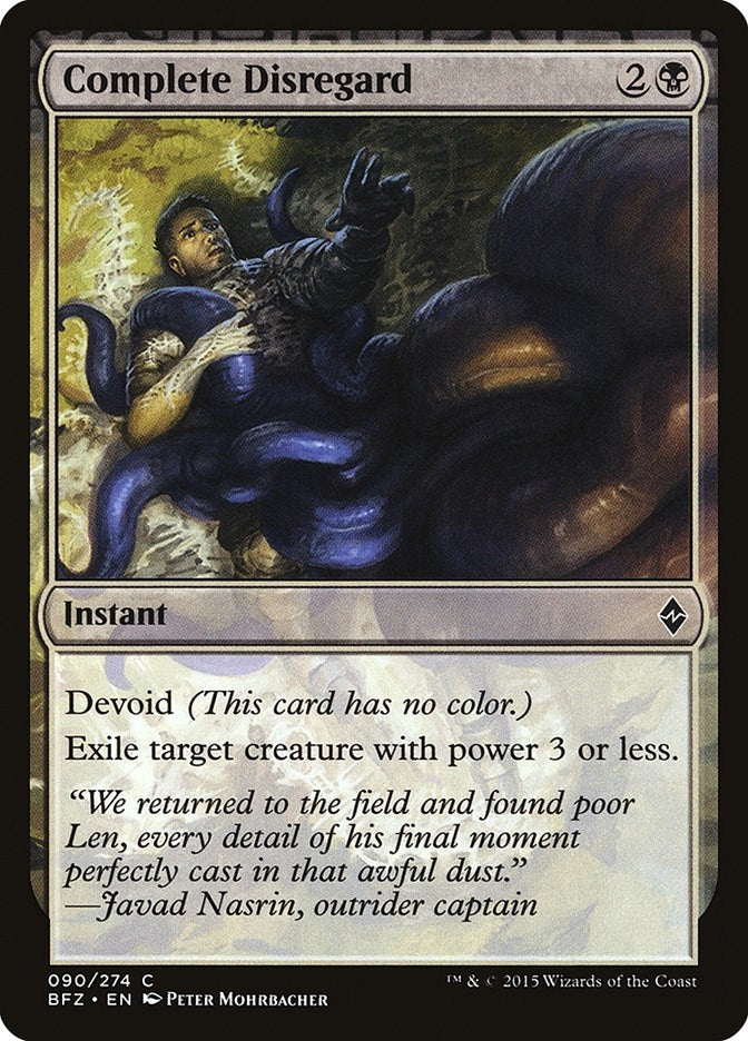 Image for Complete Disregard (90) (Battle for Zendikar) - Magic: The Gathering