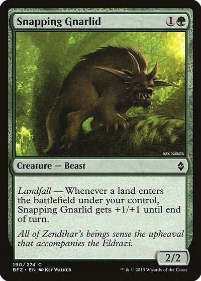 Snapping Gnarlid (190) (Battle for Zendikar)