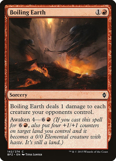 Boiling Earth (142) (Battle for Zendikar)