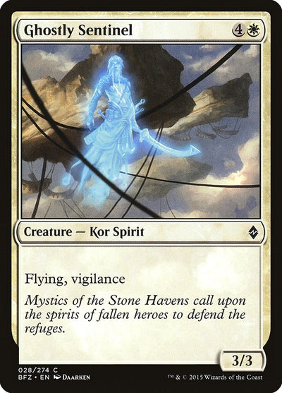 Ghostly Sentinel (28) (Battle for Zendikar)