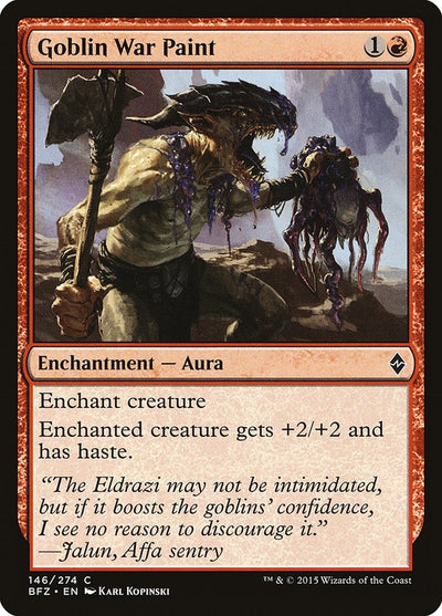 Goblin War Paint (146) (Battle for Zendikar)