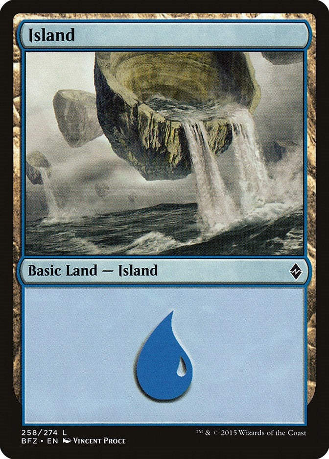 Island (258) (258) (Battle for Zendikar)