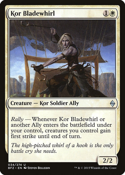 Kor Bladewhirl (34) (Battle for Zendikar)