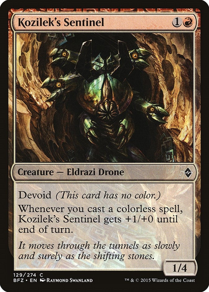 Kozilek's Sentinel (129) (Battle for Zendikar)