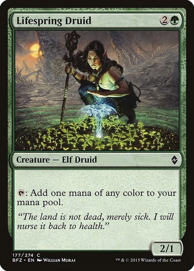 Lifespring Druid (177) (Battle for Zendikar)