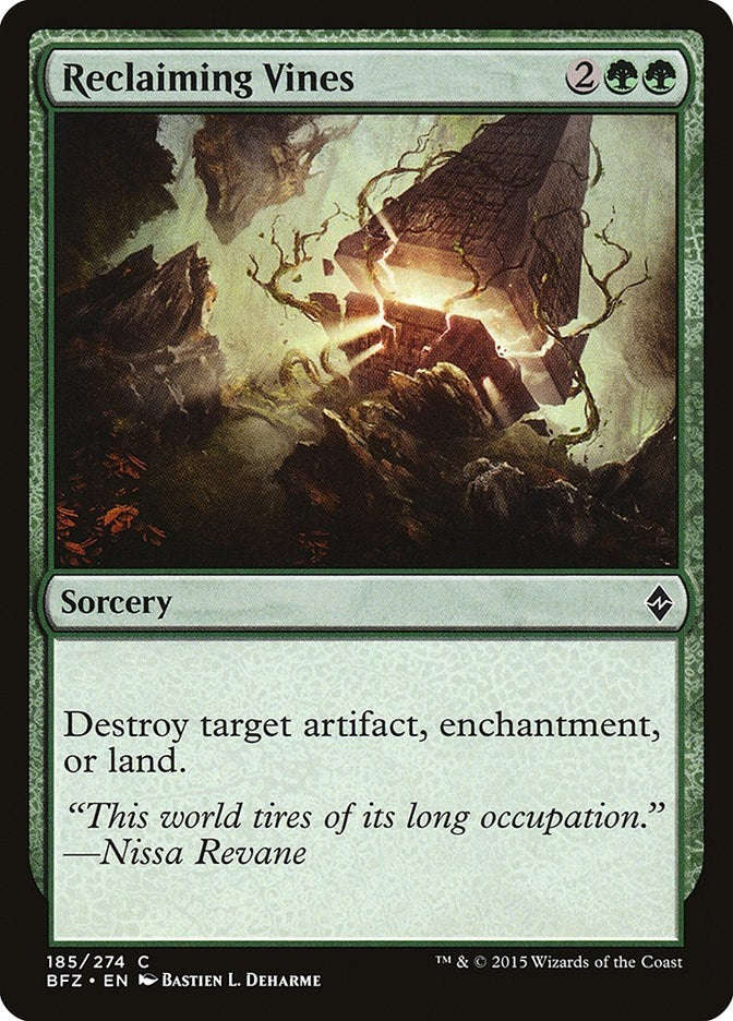 Image for Reclaiming Vines (185) (Battle for Zendikar) - Magic: The Gathering
