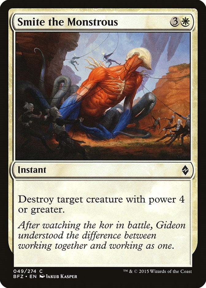 Image for Smite the Monstrous (49) (Battle for Zendikar) - Magic: The Gathering