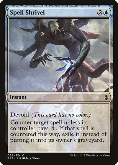 Spell Shrivel (66) (Battle for Zendikar)