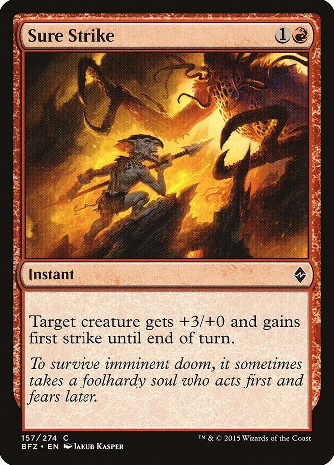 Image for Sure Strike (157) (Battle for Zendikar) - Magic: The Gathering