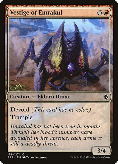 Vestige of Emrakul (136) (Battle for Zendikar)